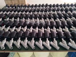 氣動(dòng)螺紋角座閥塑料頭